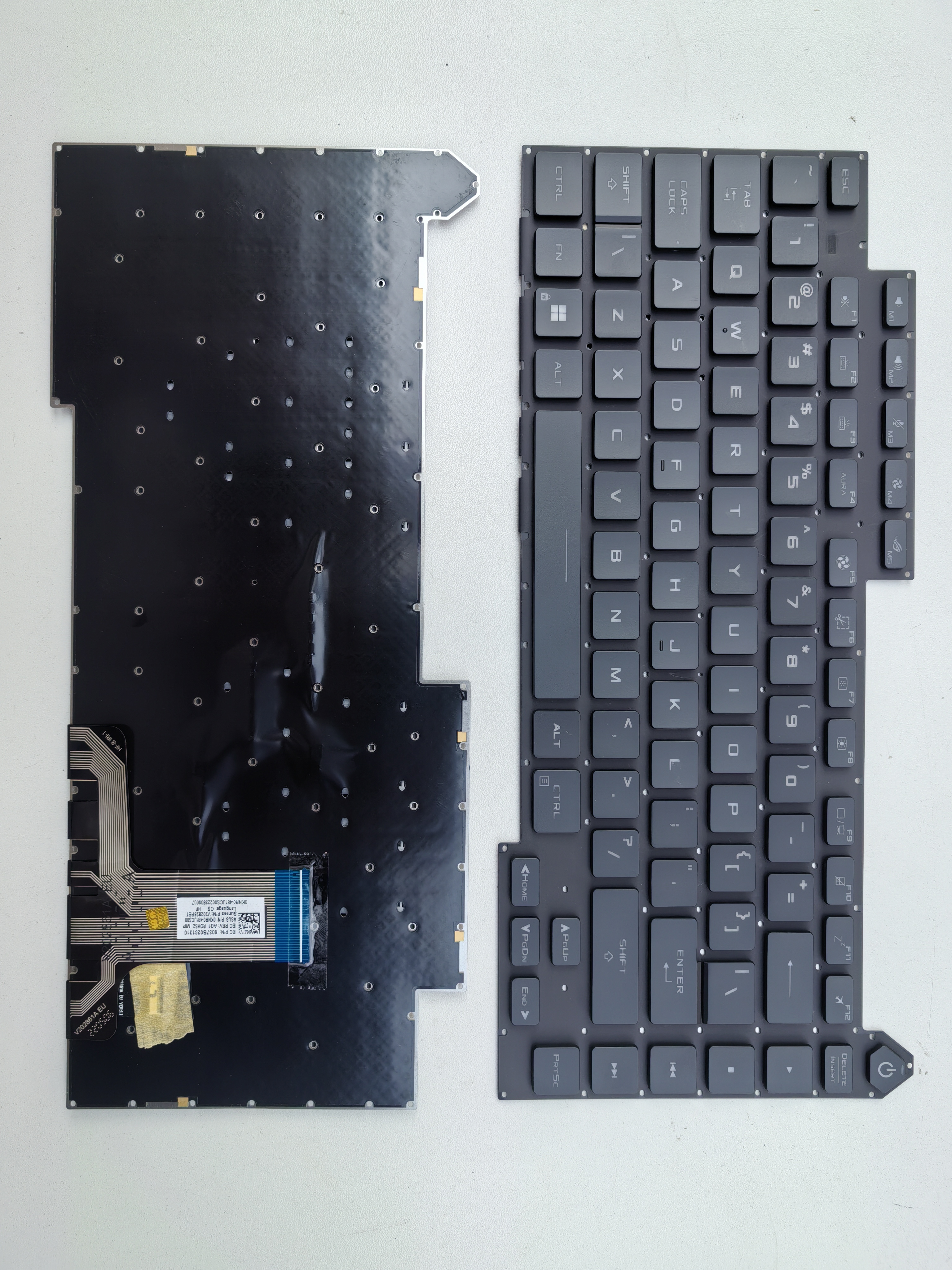 Picture of New Replacement Laptop Keyboard For ASUS G513 RGB colorful backlight BLACK Backlit US Layout